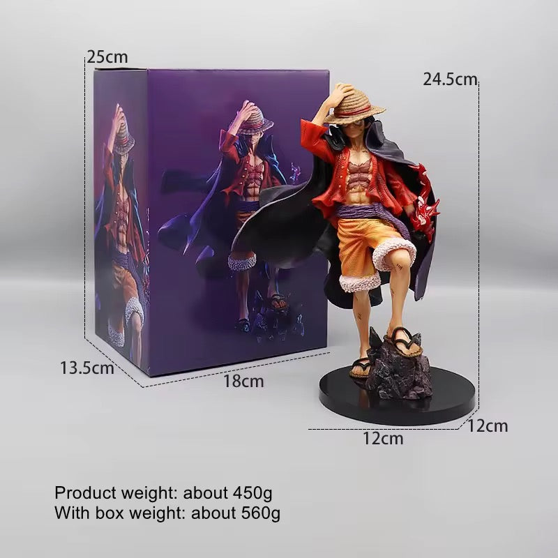 One Piece Monkey D Luffy with Straw Hat Action Figure | 25 Cms |