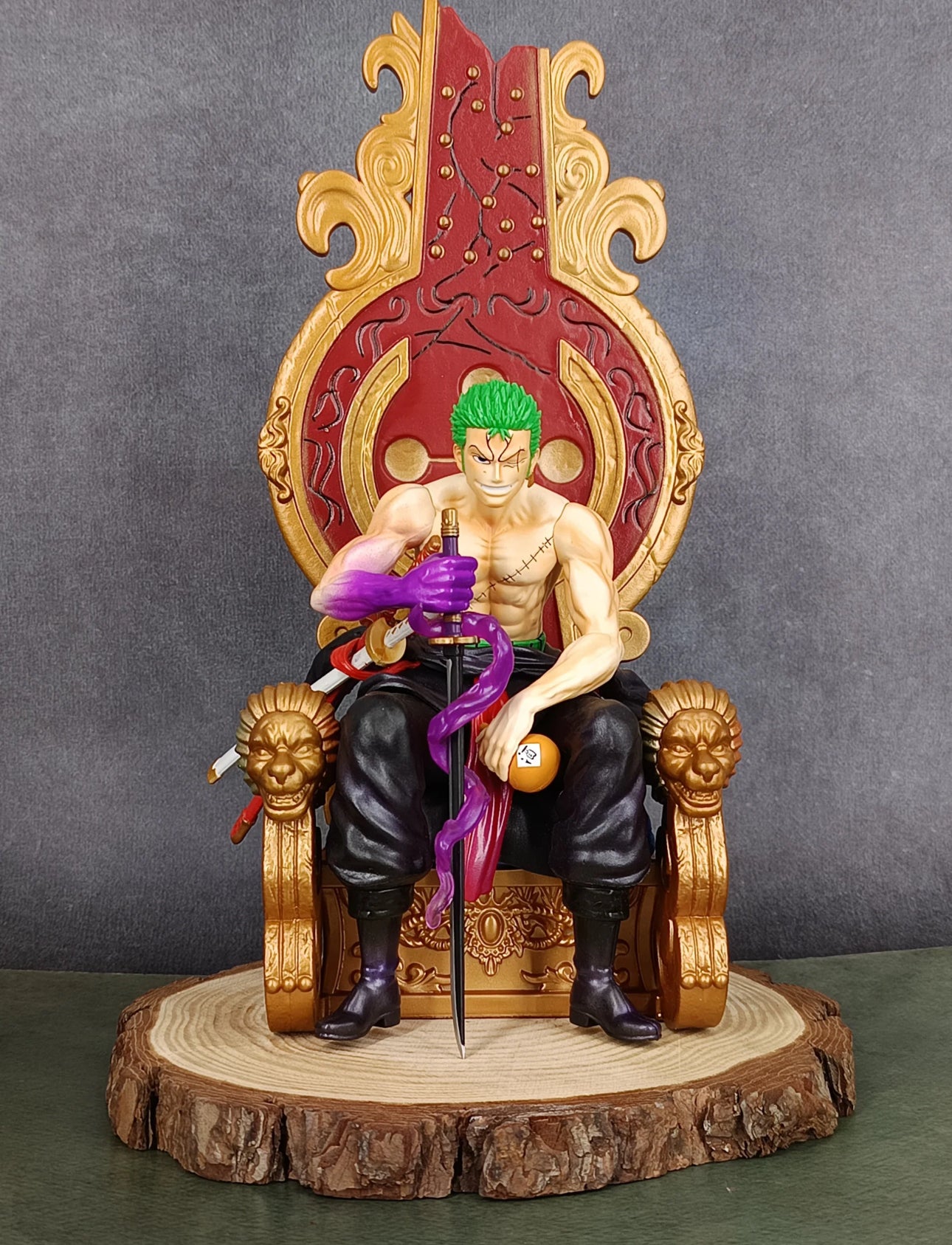 One Piece Zoro Sitting on Throne Action Figure | 30 cm |