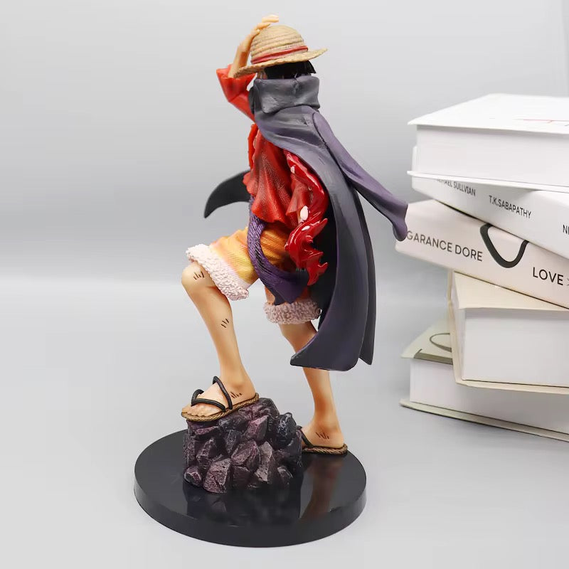 One Piece Monkey D Luffy with Straw Hat Action Figure | 25 Cms |