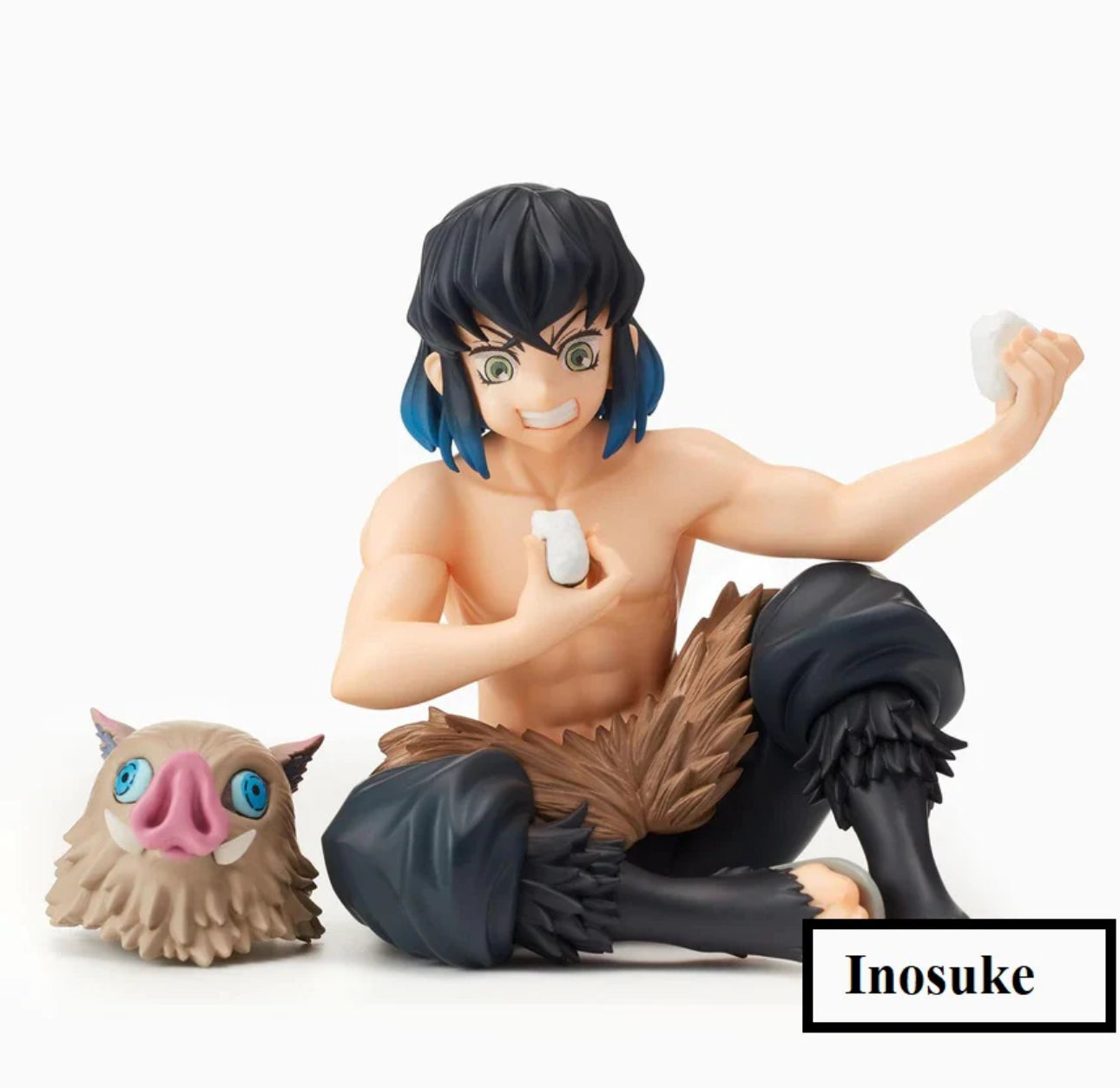 Demon Slayer Inosuke Hashibira Perching Action Figure | 13 Cms |