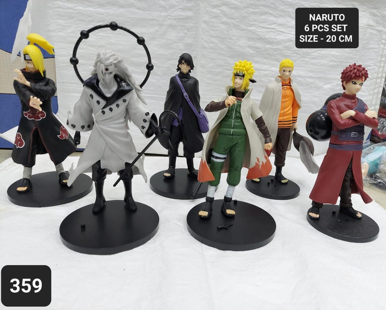 Big size naruto set of 6 20cm approx