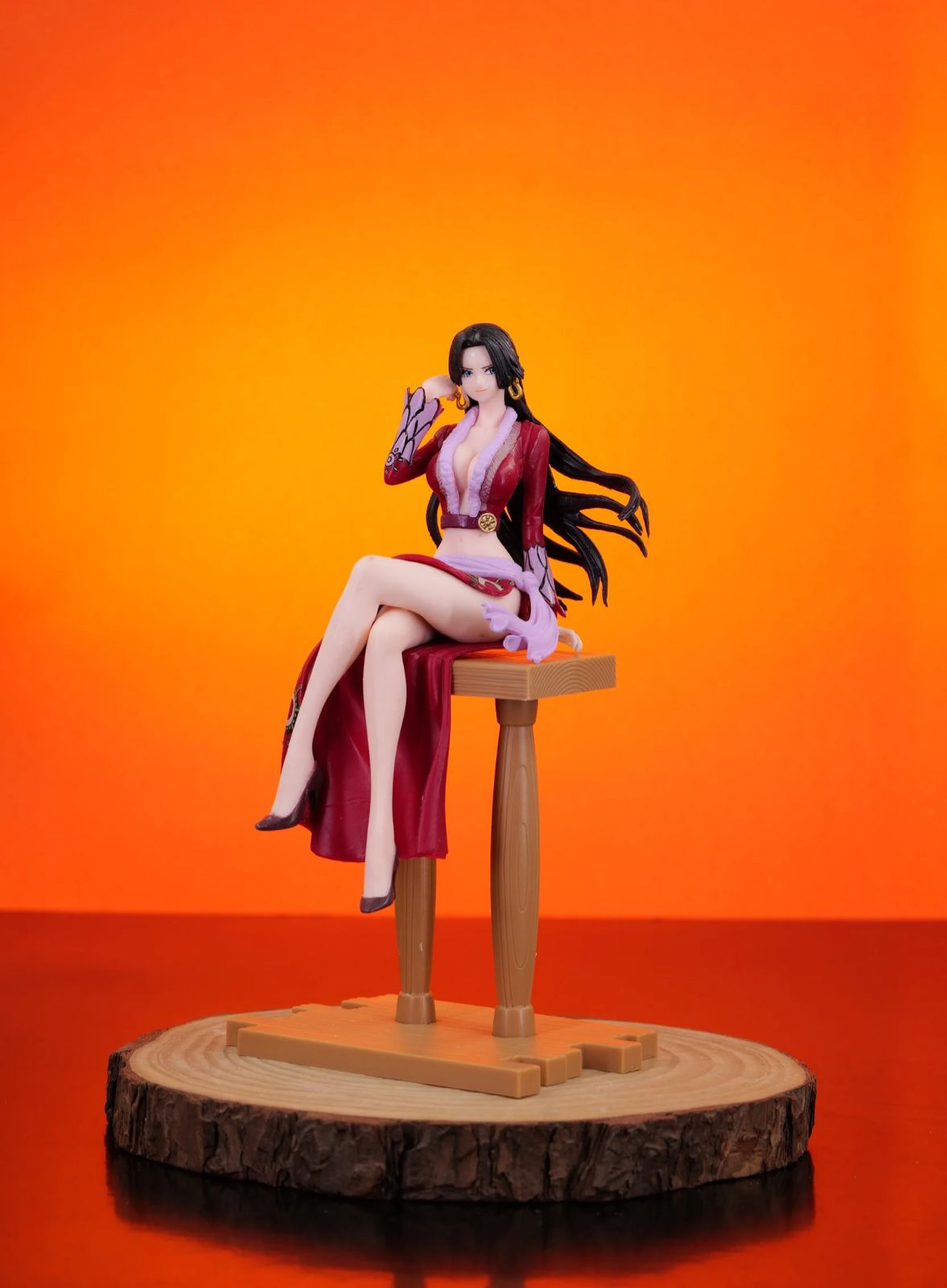 One piece Boa hancock Sitting On Chair | 20 CM |
