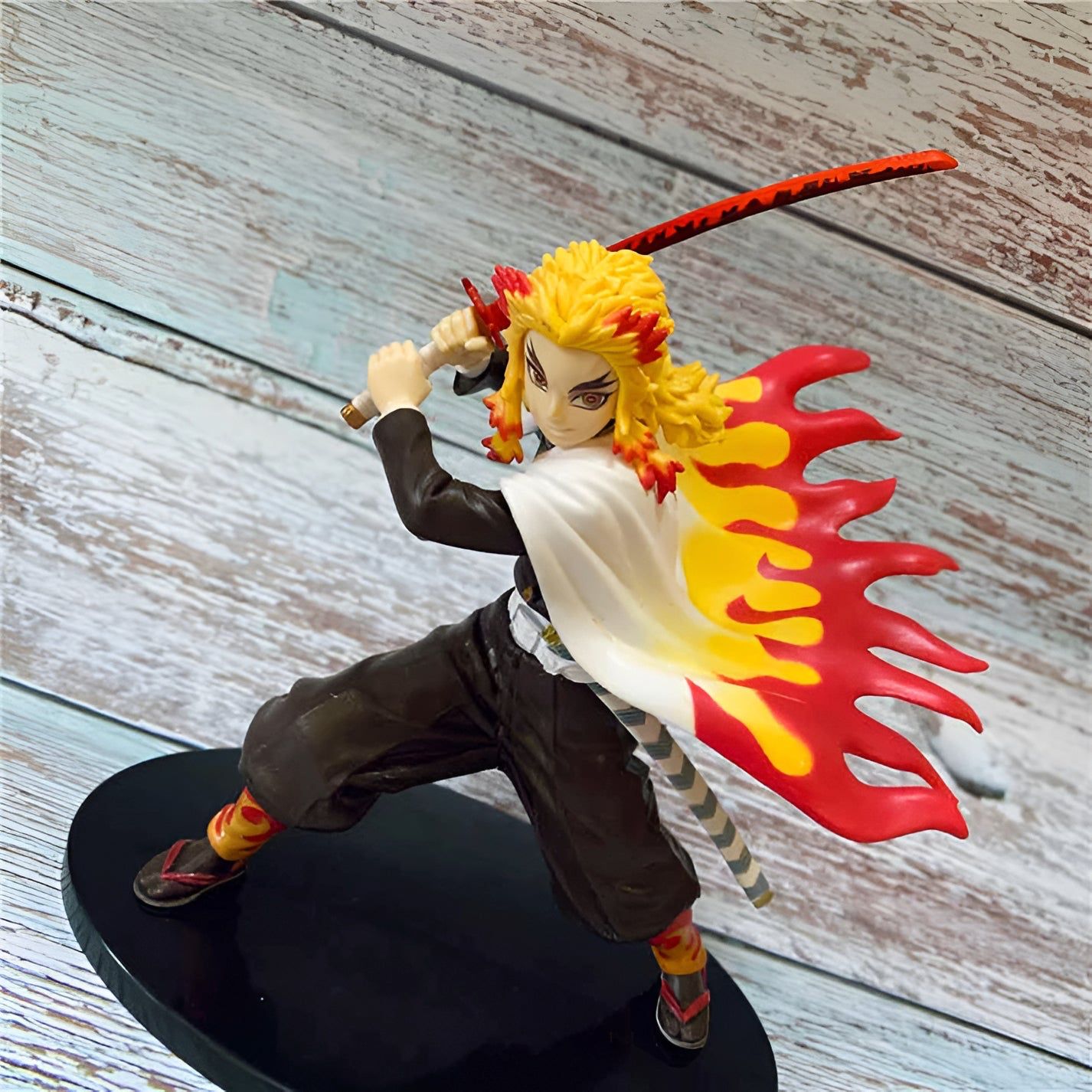 Demon Slayer Rengoku Kyojuro Attacking Mode with Sword Action Figure | 20 CMS
