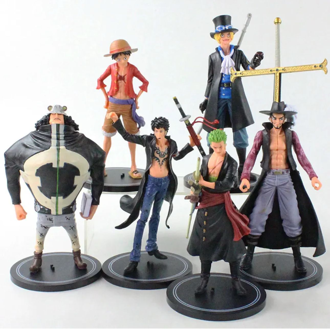 One Piece Set of 6 Figures | Model B | 20 cm | Anime Collectibles