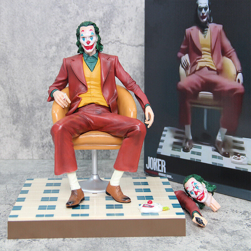 Dc Comics Joker Chair Joaquin Phoenix Action Figure Statue Collection Toys