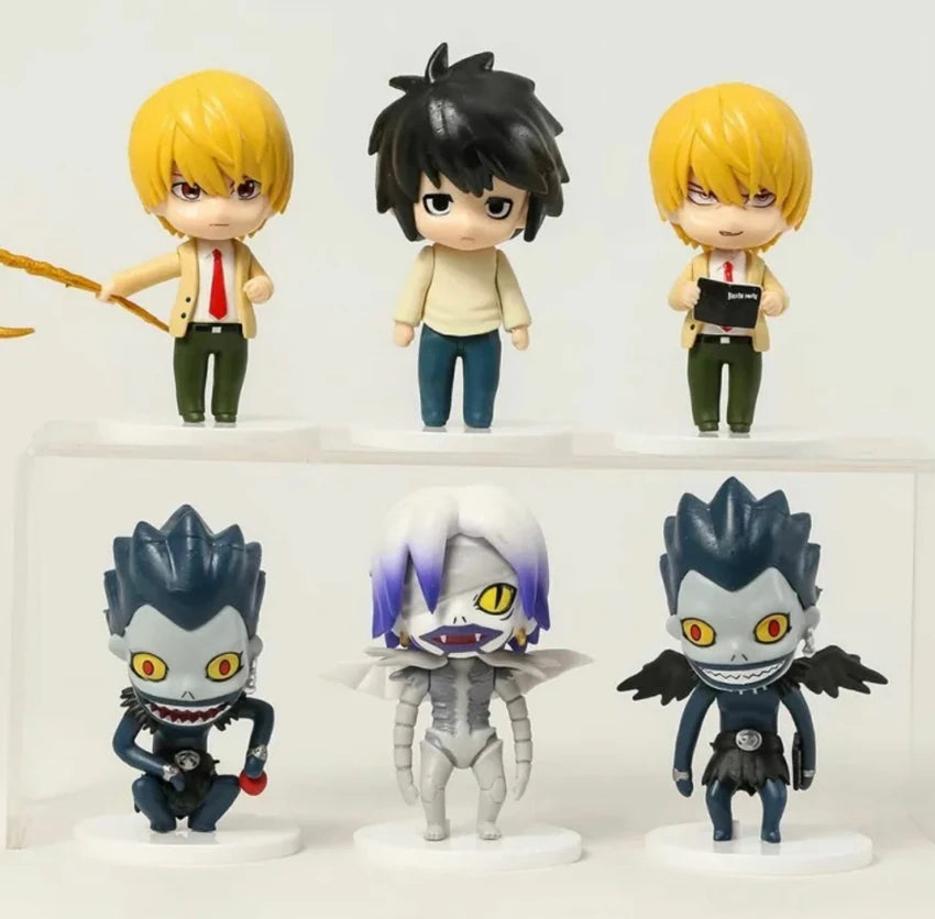 Death Note Action Figure Set Of 6 - Limited Edition for Car Dashboard | 11 CMS |