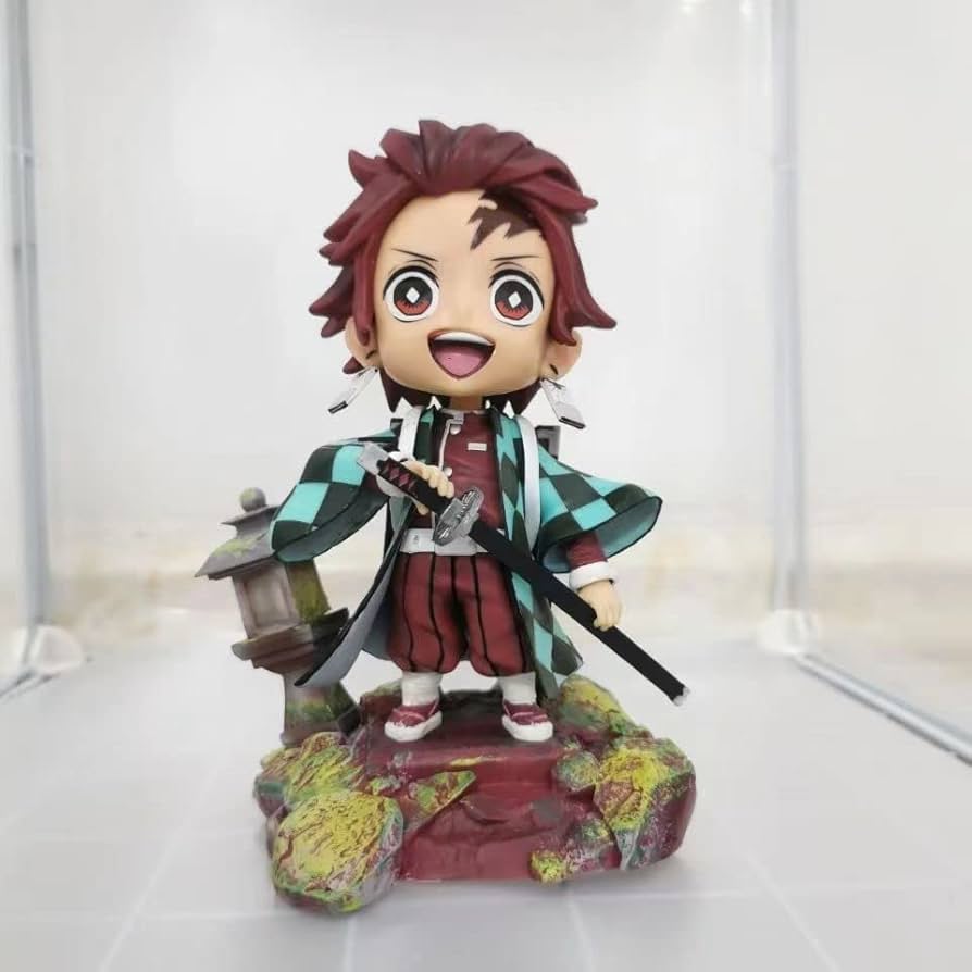 Demon Slayer Kimetsu No Yaiba Kamado Tanjiro Sitting On Roof Action Figure | 17 Cms |