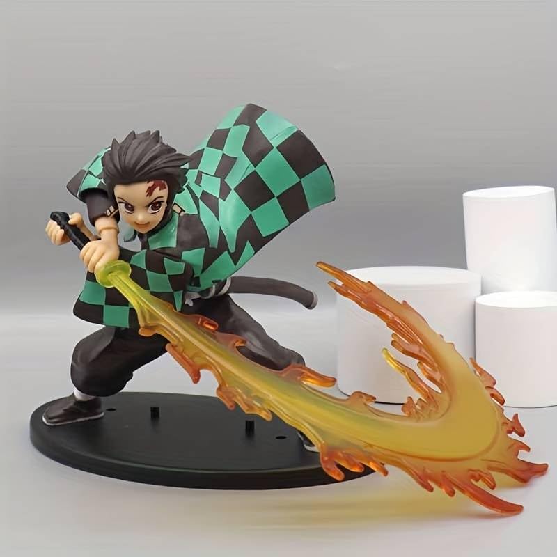 Demon Slayer Tanjiro Fire Attacking Mode Action Figure- | 16 CMS |