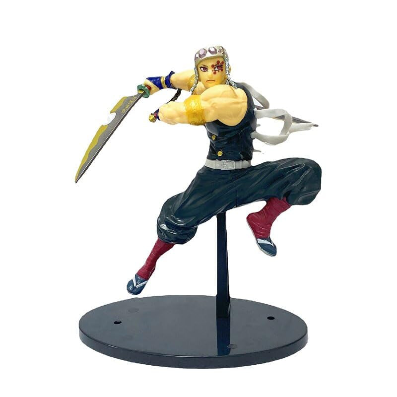 Demon Slayer Tengen Uzui 20CM PVC Action Figure Kimetsu No Yaiba Hashira Anime Figurine Weeb Manga Collectible Toy