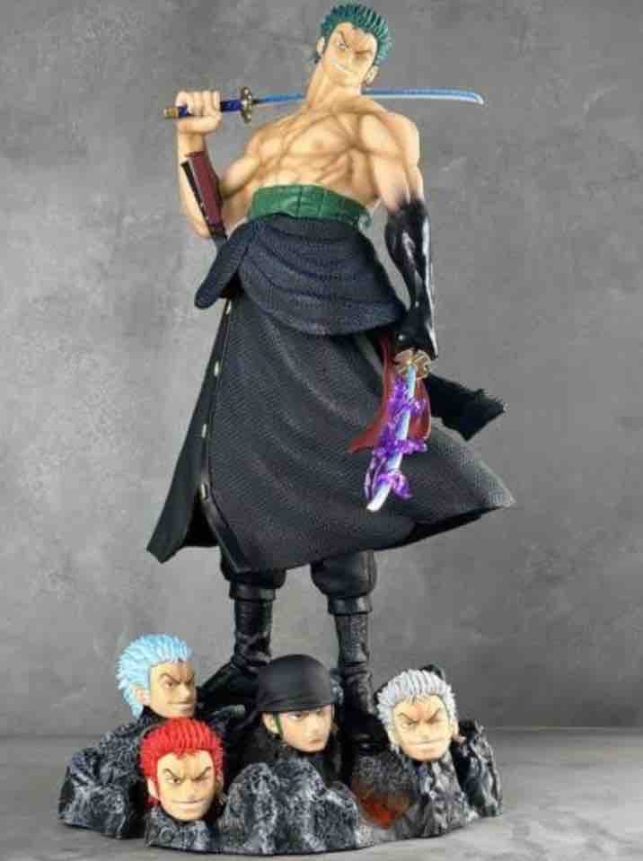 One Piece Stand Posture Roronoa Zoro Anime Action Fight Figures Pvc Statue | 50 CMS |