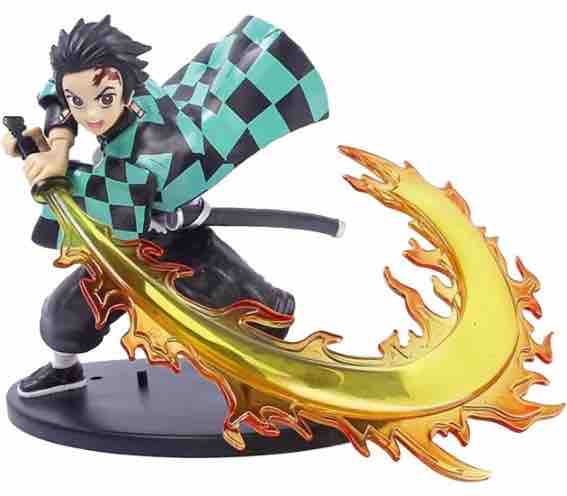 Demon Slayer Tanjiro Fire Attacking Mode Action Figure- | 16 CMS |