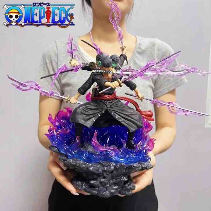 One Piece Roronoa Zoro Nine Knives Three Faces Asura Form Action Figure | 30 CMS |