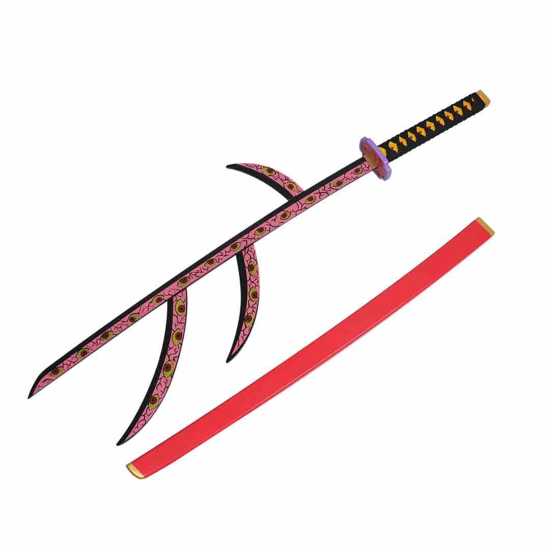 Demonlsayer Kokushibu wooden katana