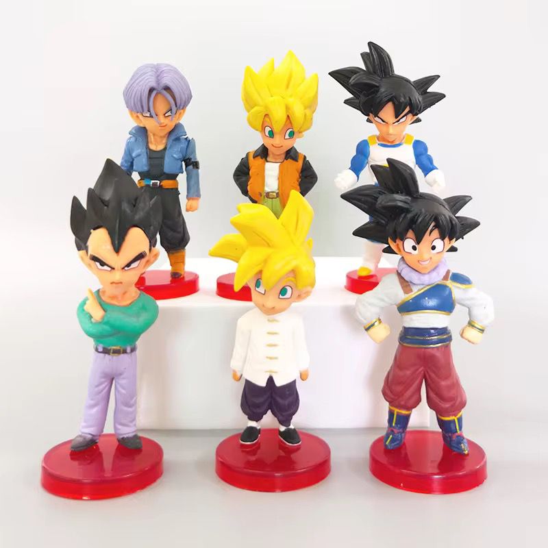 Set of 6 Dragon ball figures