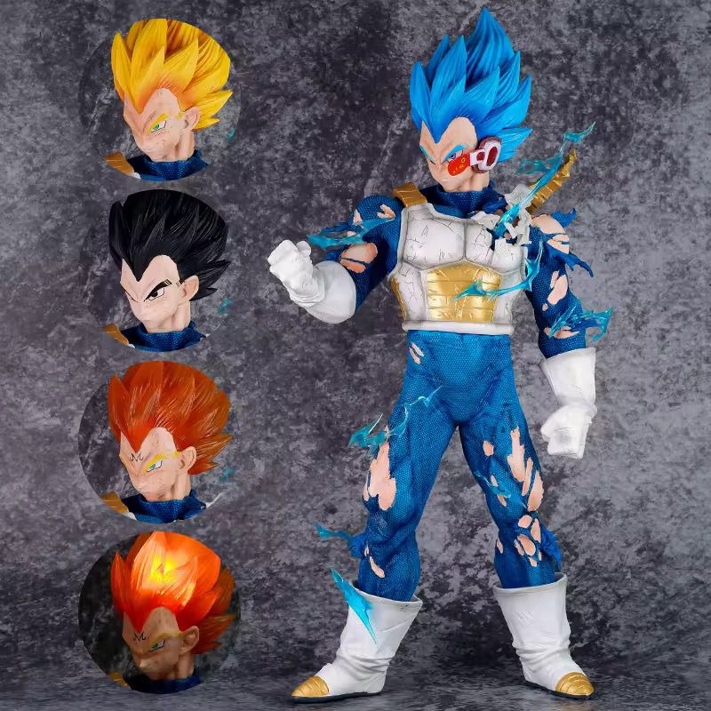 Dragon Ball Z | Vegeta 4 Face Battle Mode Figure | With Lights | 43 Cms | Dragon Ball Z | Vegeta 4 Face Battle Mode Figure | With Lights | 43 Cms |