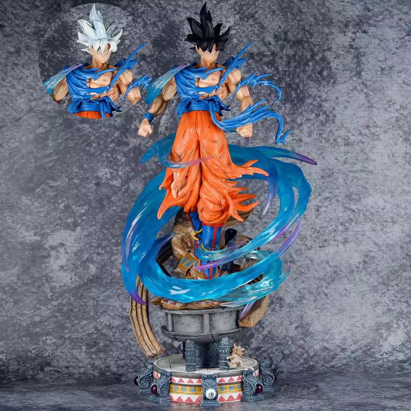 DBZ GOKU |BIG ultra Instinct With 2 Head | 50 Cms |