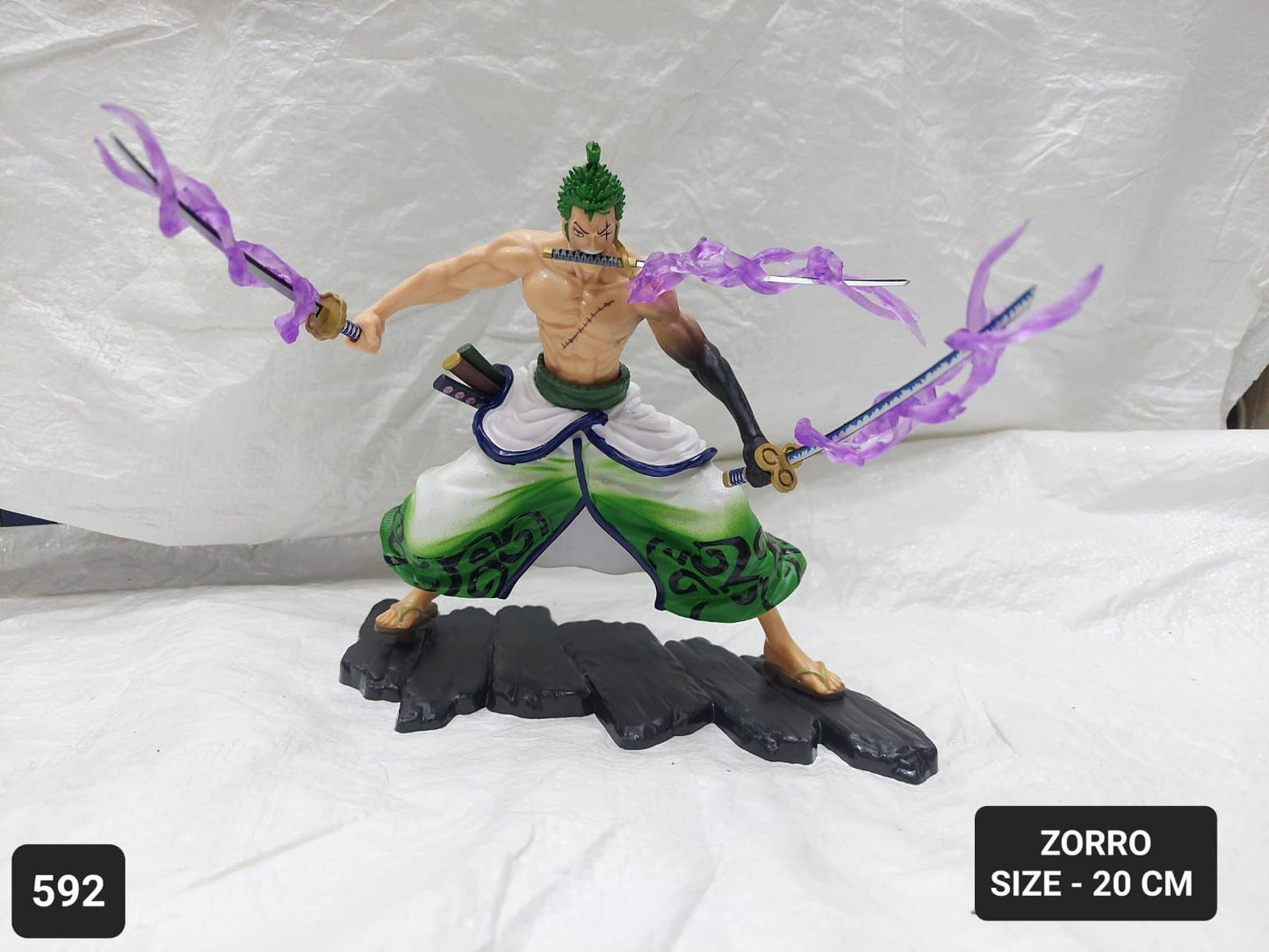 20cm zoro - 3 sword at just