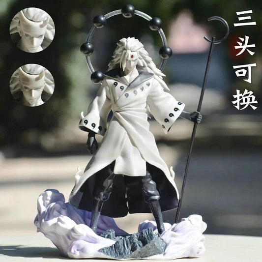 Madara Uchiha Ten Tail Jinchuriki Action Figure | 24 Cm | with 2 faces