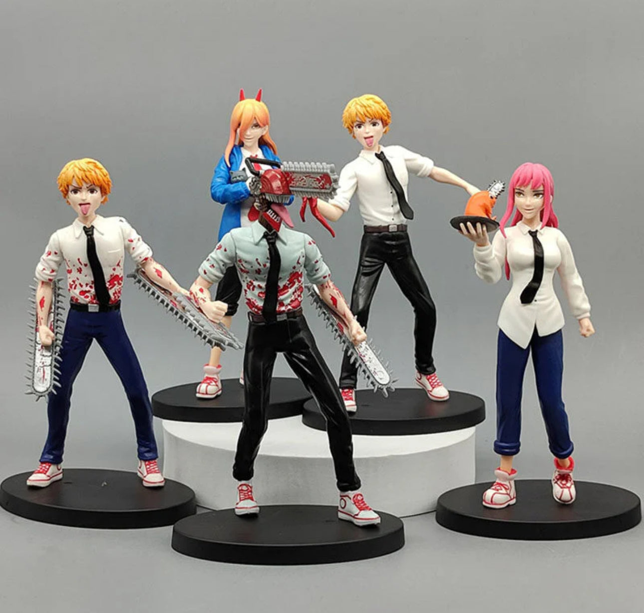 Chainsaw Man Set Of 6 Action Figures |19 Cms | Denji makima